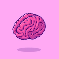 Picture of pink animated brain