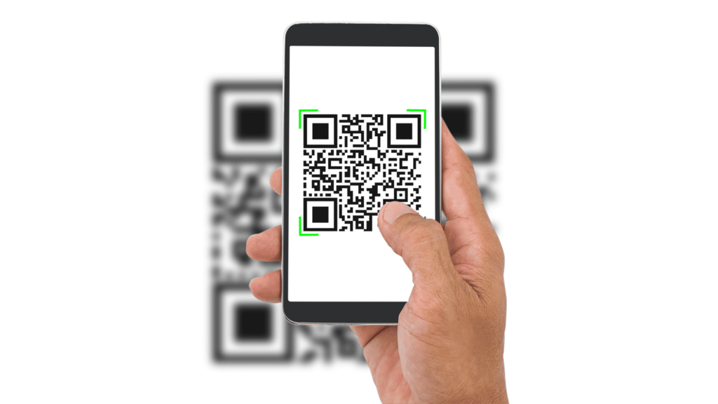 QR code on product for training