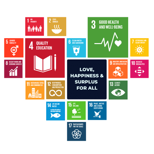UN SDG's as heart - eduction