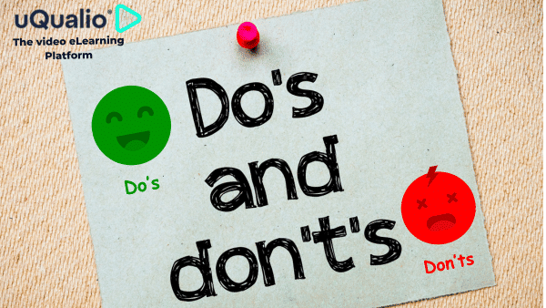 Do's and don't's in elearning