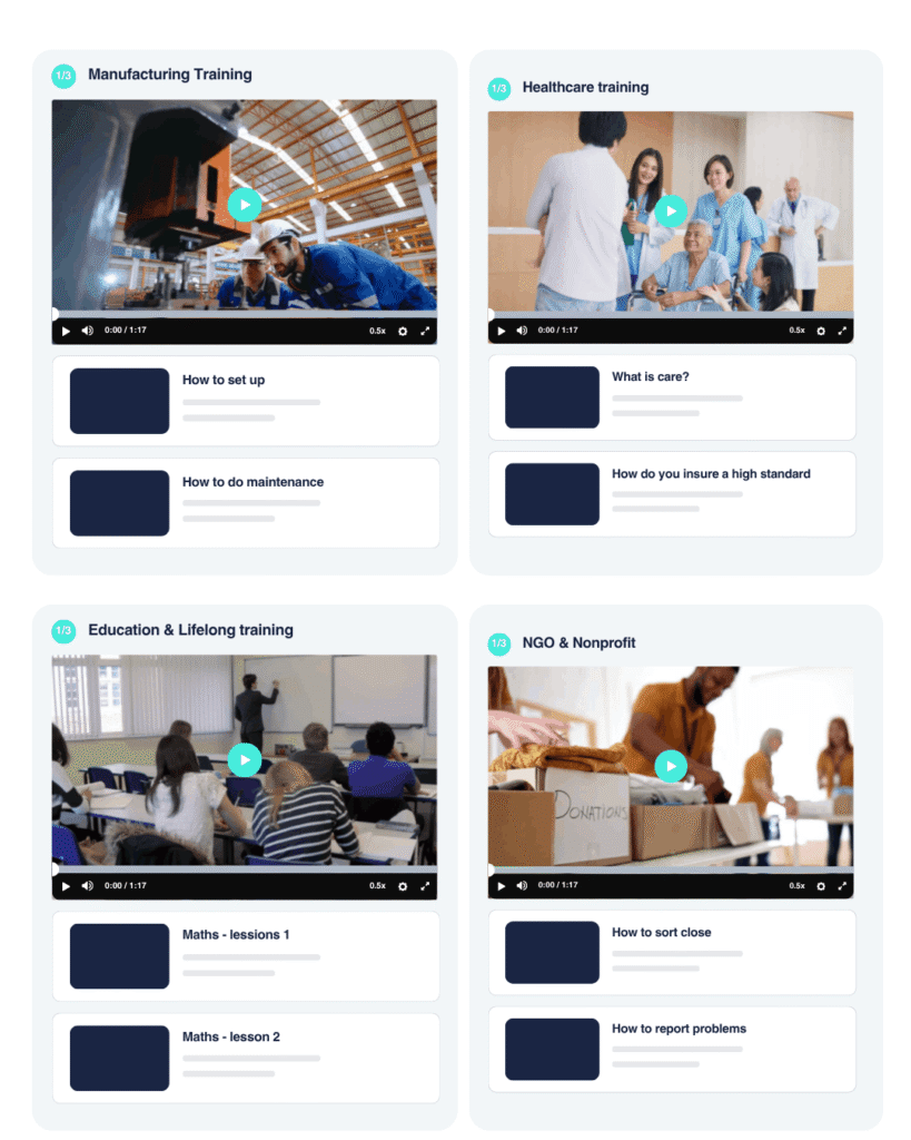 Video training built for how your industry actually works