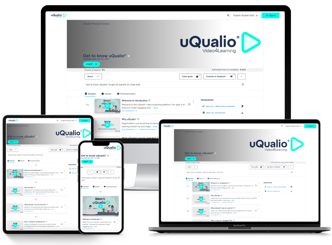 uQualio Platform on all devices