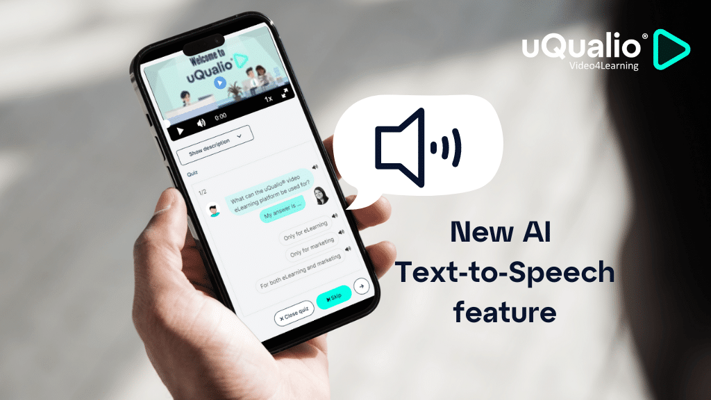 uQualio's new feature AI Text-to-Speech