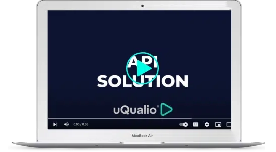 uqualio lms Integration API solutions laptop image