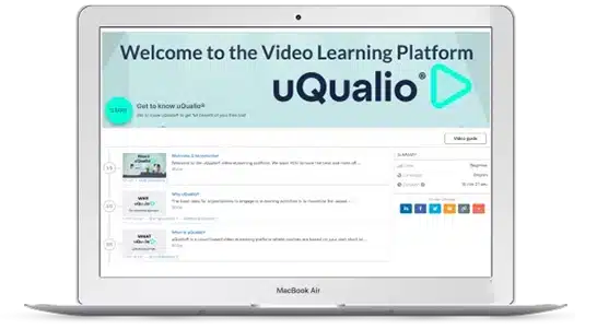 uqualio lms Integration solutions laptop image