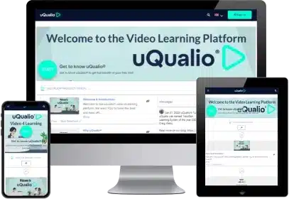 uqualio lms features responsive device display